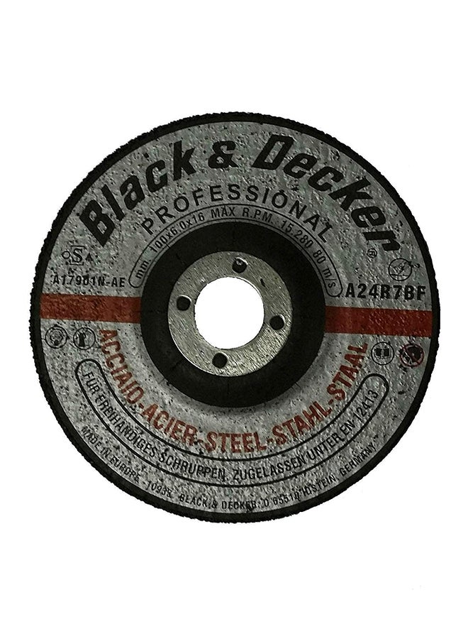 BLACK+DECKER - Angle Grinder With 3 Metal Grinding Disks, Slider Switch And Side Handle 650W G650MEA1-B5 Orange/Black - Image 1