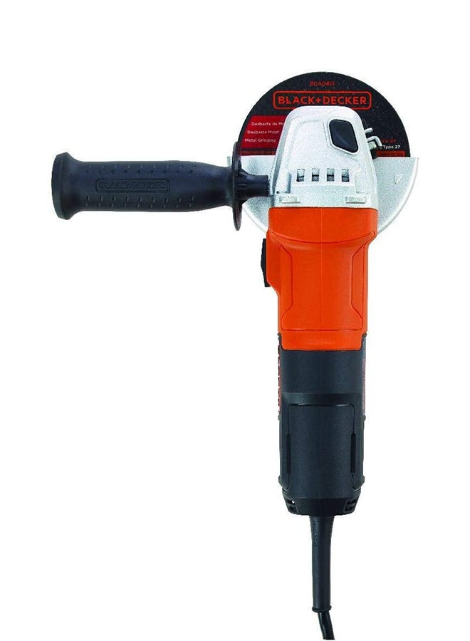BLACK+DECKER - Angle Grinder With 3 Metal Grinding Disks, Slider Switch And Side Handle 650W G650MEA1-B5 Orange/Black - Image 1
