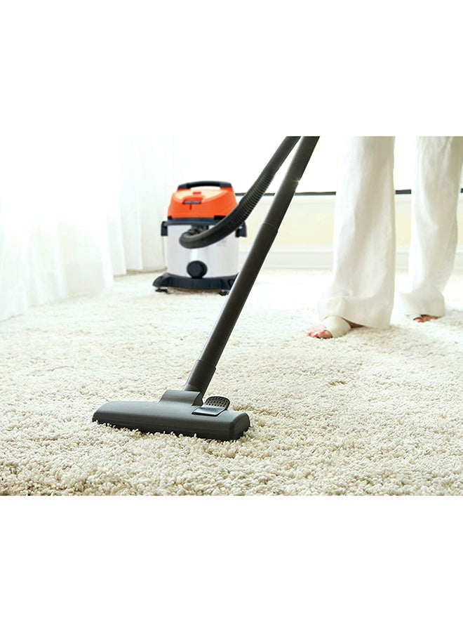 BLACK+DECKER Drum Vacuum Cleaner Stainless Steel With Wet And Dry Function 20 L 1600 W WDBDS20-B5 Orange/Black  - Image 3