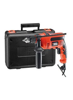 710W 13mm 2,800 RPM Corded Electric Hammer Percussion Drill With Kitbox CD714REK-B5 Orange/Black