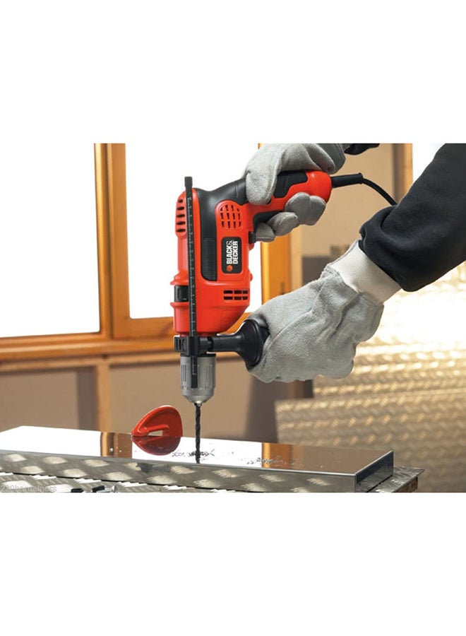 BLACK+DECKER - 710W 13mm 2,800 RPM Corded Electric Hammer Percussion Drill With Kitbox CD714REK-B5 Orange/Black - Image 1