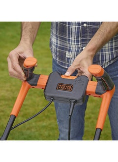 BLACK+DECKER 1200W 32cm Lawn Mower with Bike Handle for Lawn & Garden, Orange/Black - BEMW451BH-GB, 2 Years Warranty Orange/Black  - Image 5
