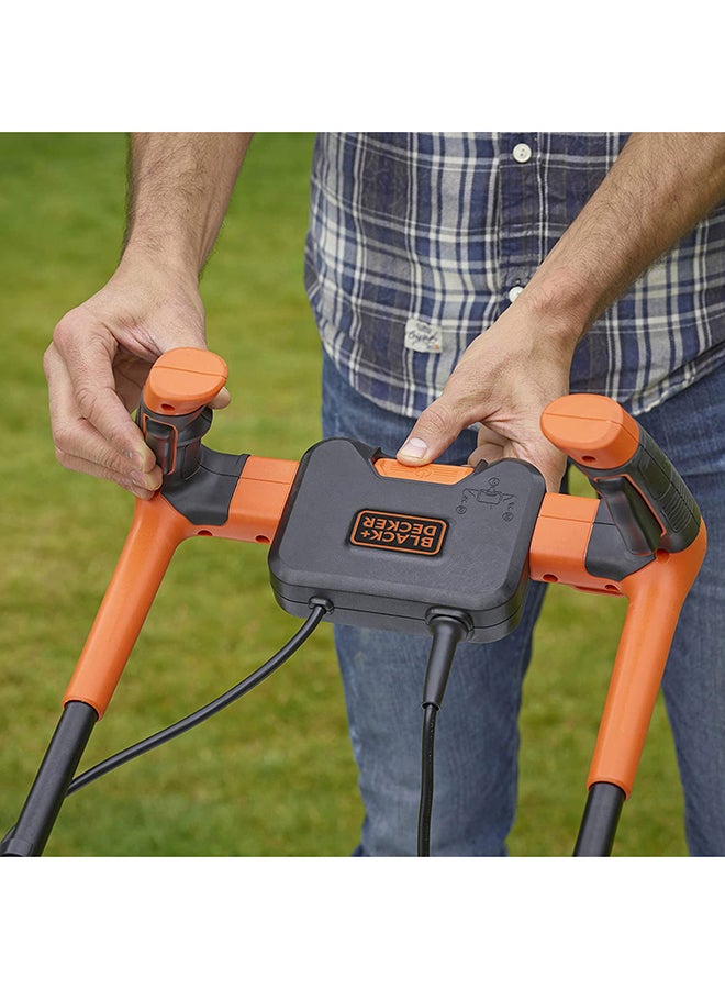 BLACK+DECKER 1200W 32cm Lawn Mower with Bike Handle for Lawn & Garden, Orange/Black - BEMW451BH-GB, 2 Years Warranty Orange/Black  - Image 5