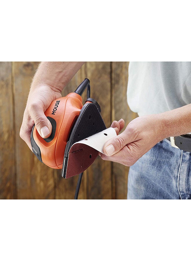 Compact Mouse Detail Sander, Corded, Low Vibration, Dust Port, Precision Sanding for Paint, Varnish, Glass, Lightweight and Portable, BEW230-GB Orange/Black - v1600427428/N30526398A_5