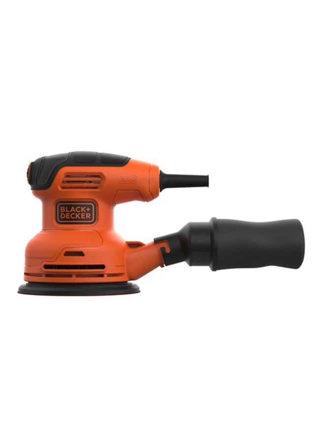 BLACK+DECKER - 230W 14,000 RPM Corded Random Orbit Sander , Orange/Black - BEW210-GB, Orange/Black - Image 1