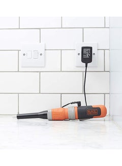 BLACK+DECKER Cordless Electric Screwdriver Set With Built In LED Light, Shaft Extension, 21-Piece Accessory Set, Charger, Pre-Drill + Metal Box 3.6V Li-Ion BCF602C-GB Black/Orange  - Image 5