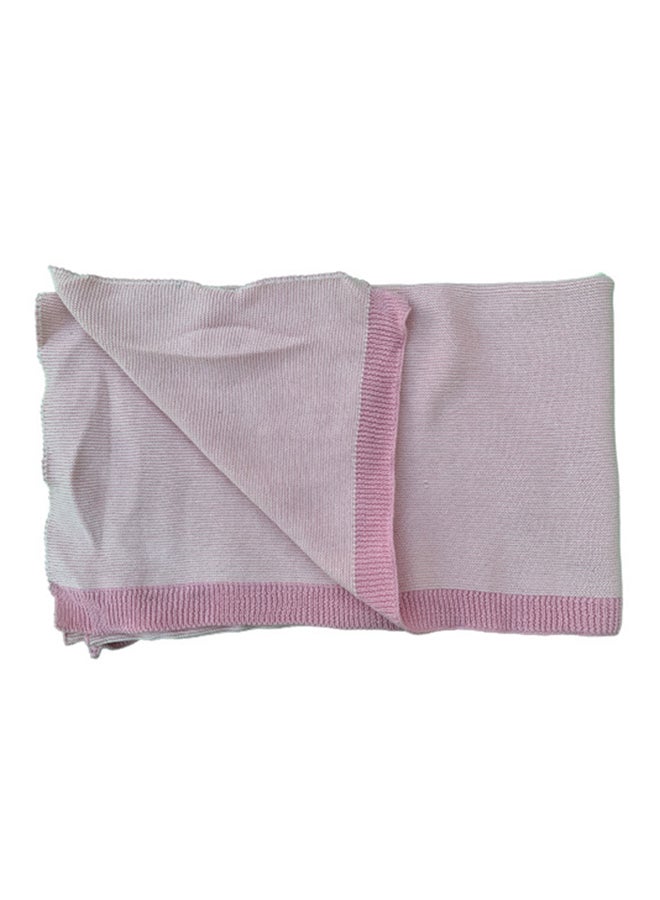 Alina Strips Knitted Cotton Blanket - Image 1