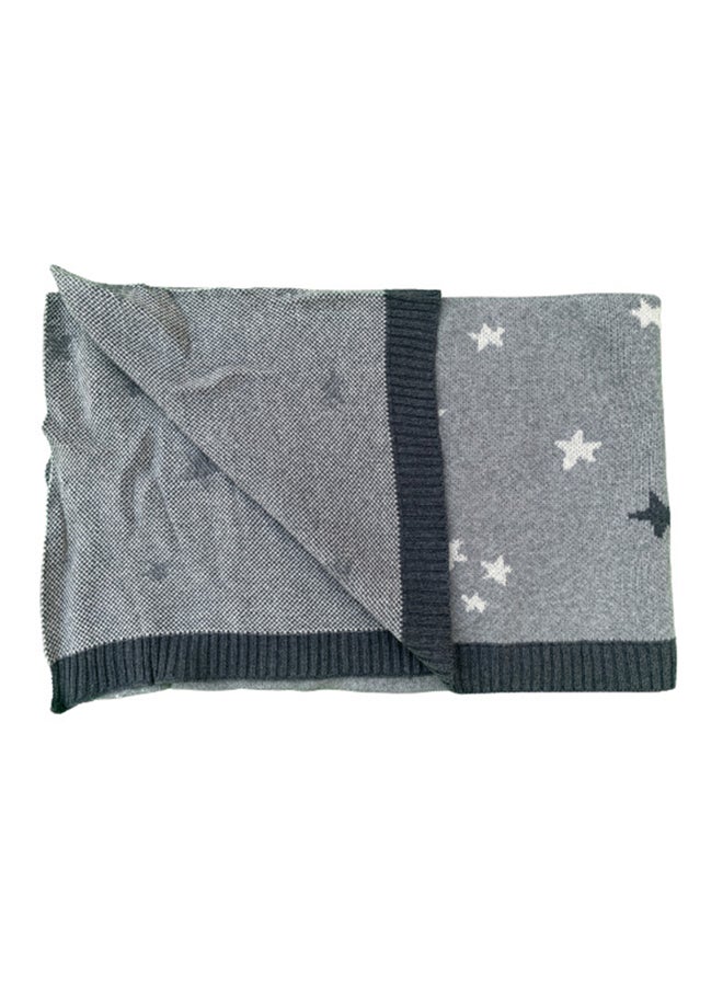 Alina Star Knitted Cotton Blanket - Image 1