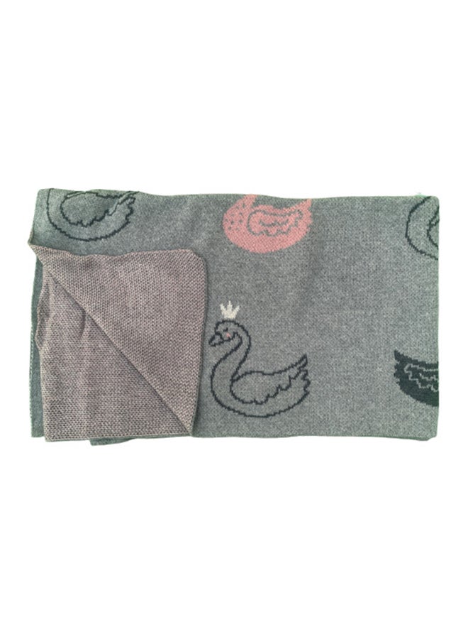 Alina Duck Knitted Cotton Blanket - Image 1