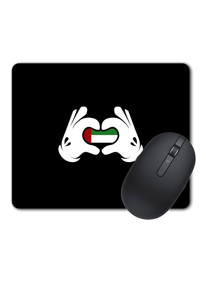 Stylizedd Emarati Love Printed Gaming Mousepad Black/White/Green - Image 2