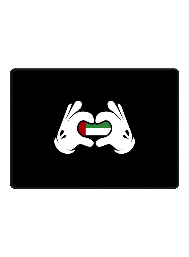 Stylizedd Emarati Love Printed Gaming Mousepad Black/Green/White - Image 1
