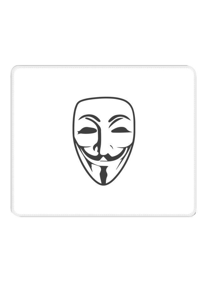 Stylizedd Vendetta Printed Gaming Mousepad White/Black - Image 1