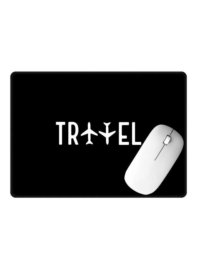 Stylizedd Travel Printed Gaming Mousepad Black/White - Image 2