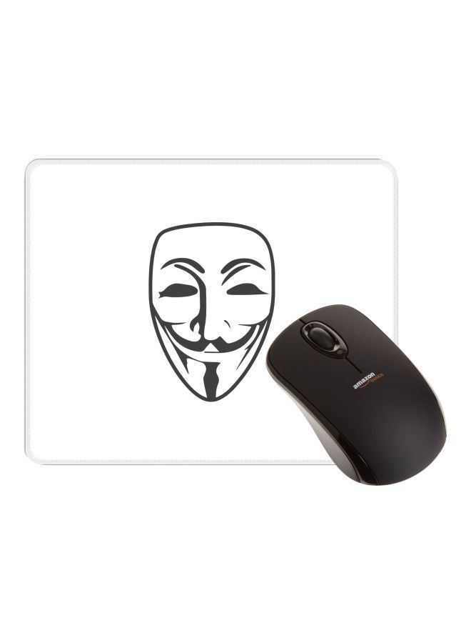 Stylizedd Vendetta Printed Gaming Mousepad White/Black - Image 2