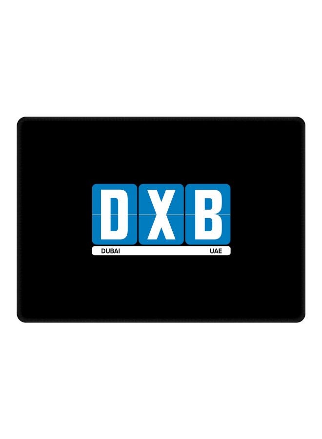 Stylizedd DXB Dubai Printed Gaming Mousepad Black/Blue/White - Image 1