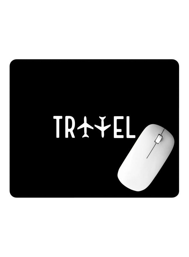 Stylizedd Travel Printed Gaming Mousepad Black/White - Image 2