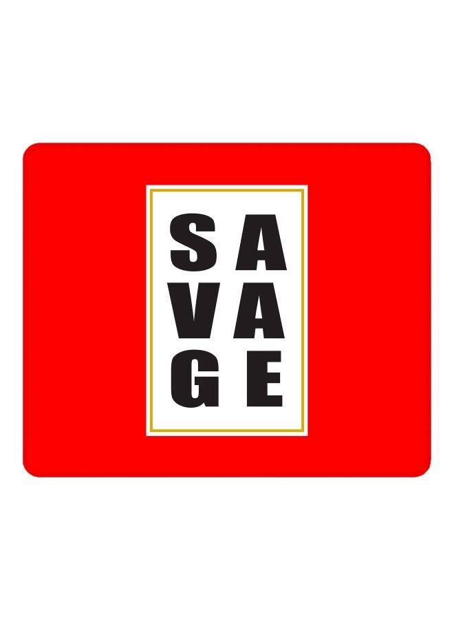 Stylizedd Savage Printed Gaming Mousepad Red/White/Black - Image 1