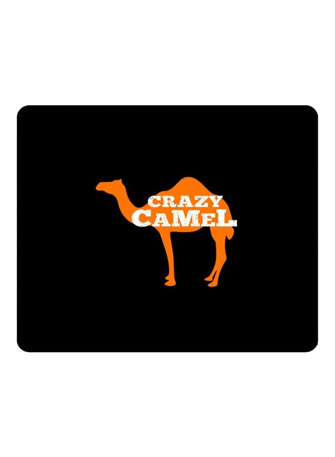 Stylizedd Crazy Camel Printed Gaming Mousepad Black/Orange/White - Image 1
