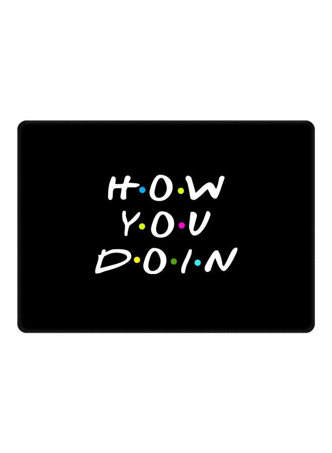 ستايلايزد لوحة ماوس للألعاب بطبعة عبارة How You Doin اسود/أبيض/زهري - Image 1