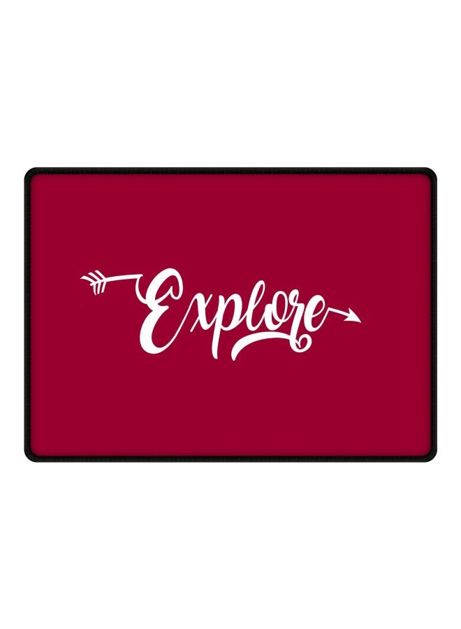 Stylizedd Explore Printed Gaming Mousepad Red/White - Image 1