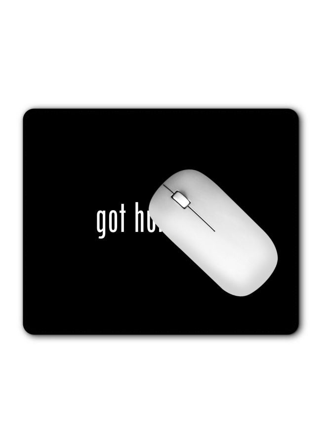 Stylizedd Got Hummus? Printed Gaming Mousepad Black/White - Image 2