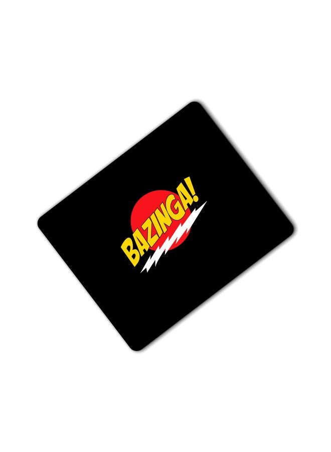 Stylizedd Bazinga Printed Gaming Mousepad Black/Yellow/Red - Image 2