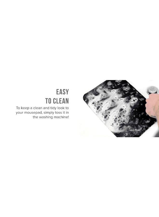 Stylizedd Vibe Printed Gaming Mousepad Black/White - Image 2