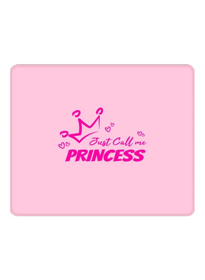 Stylizedd Just Call Me Princess Printed Gaming Mousepad Pink  - Image 1