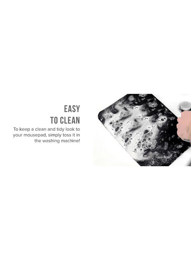 Stylizedd Fashion Visionary Printed Gaming Mousepad White/Black/Orange - Image 2