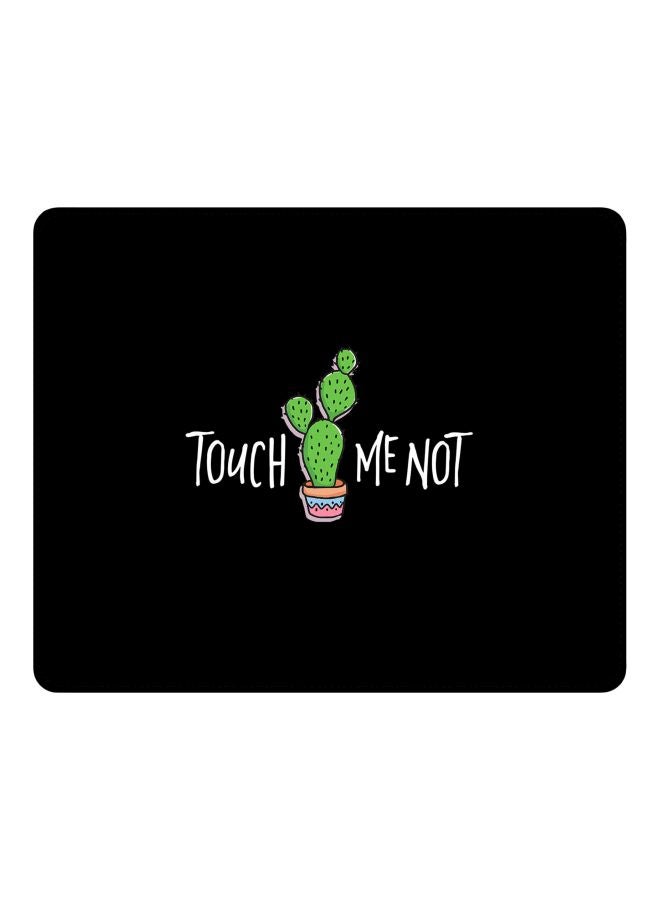 Stylizedd Touch Me Not Printed Gaming Mousepad Black/Green/White - Image 1