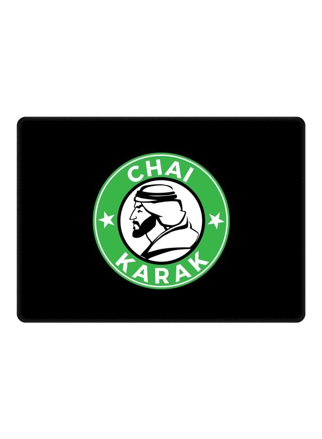 Stylizedd - Chai Karak Printed Gaming Mousepad Black/Green/White - Image 1