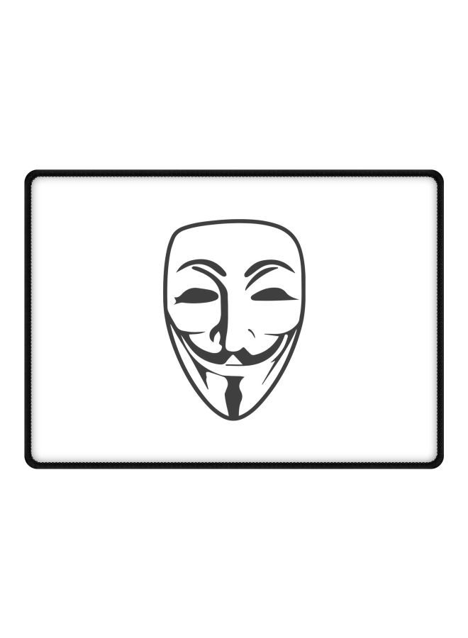 Stylizedd Vendetta Mask Printed Mousepad White/Black  - Image 1