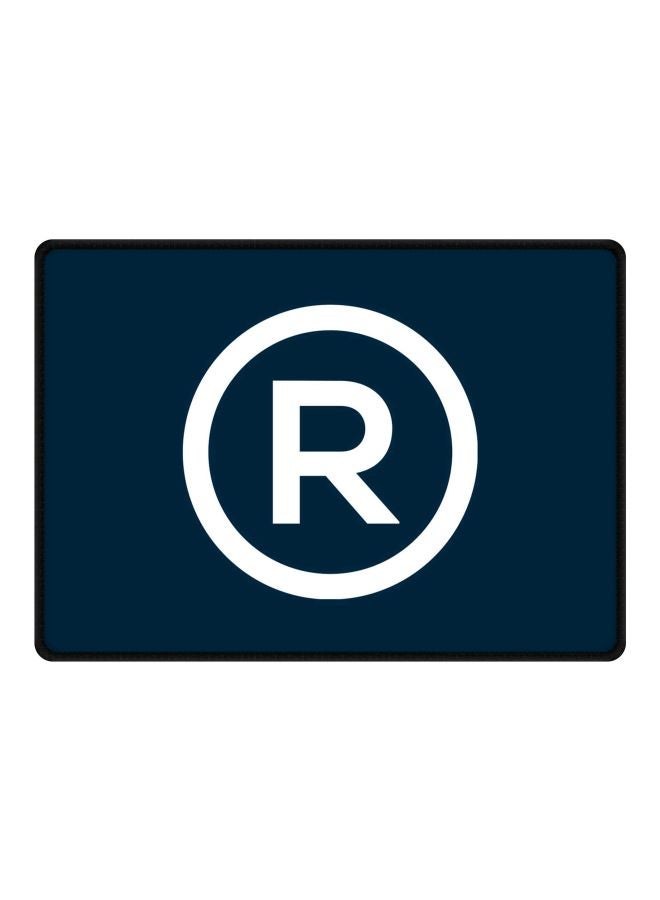 ستايلايزد لوحة ماوس مطبوعة بصورة مسجلة أزرق / أبيض - Image 1