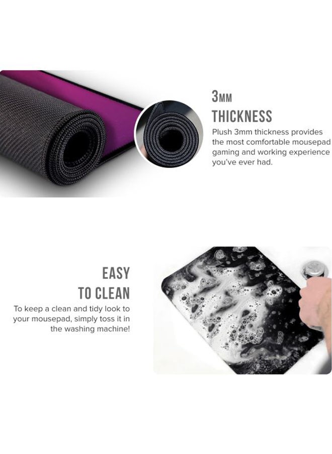 Stylizedd Designer I Love My Dad With Non Slip Rubber Base Mouse Pad Black/Yellow/White - Image 2