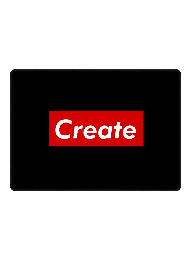 Stylizedd Create Printed Gaming Mousepad Black/White/Red - Image 1