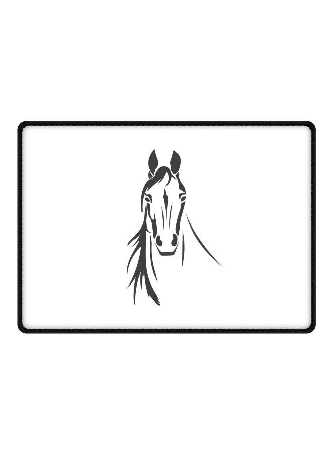 Stylizedd Arabian Stallion Printed Gaming Mousepad White/Grey  - Image 1