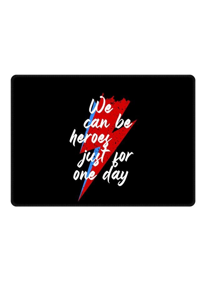 Stylizedd We Can Be Heroes Printed Gaming Mousepad Black/Red/Blue - Image 1