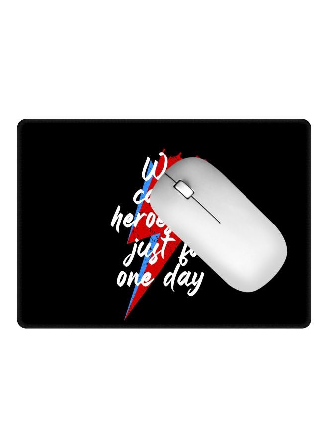 Stylizedd We Can Be Heroes Printed Gaming Mousepad Black/Red/Blue - Image 2