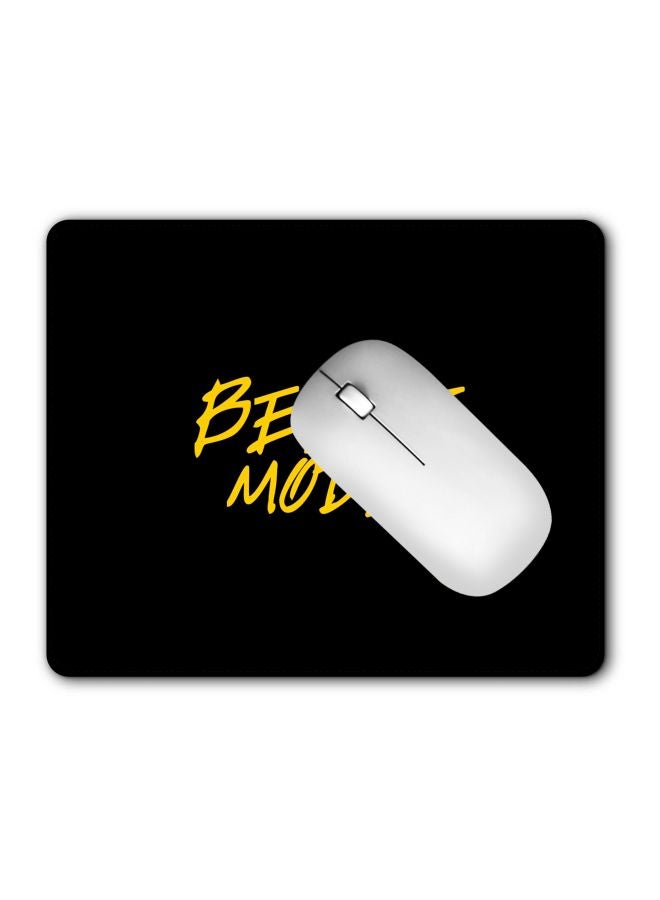 Stylizedd Beast Mode Printed Gaming Mousepad Black/Yellow - Image 2