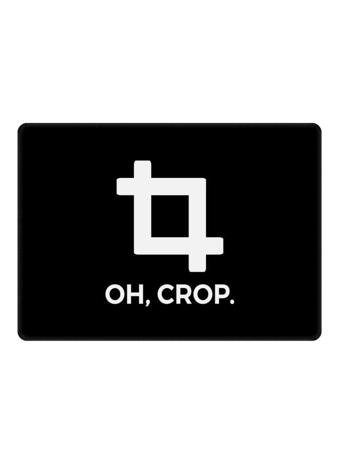 Oh Crop Printed Gaming Mousepad Black/White