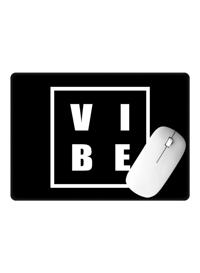 Stylizedd - Vibe Printed Gaming Mousepad Black/White - Image 1