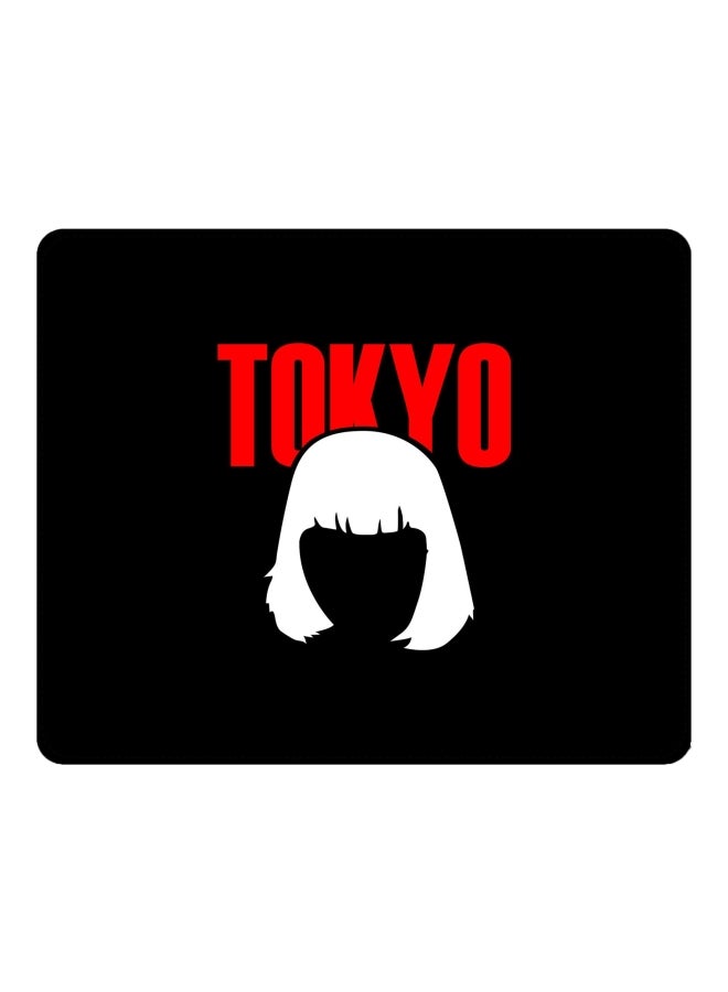 Stylizedd Tokyo Printed Gaming Mousepad Black/Red/White - Image 1