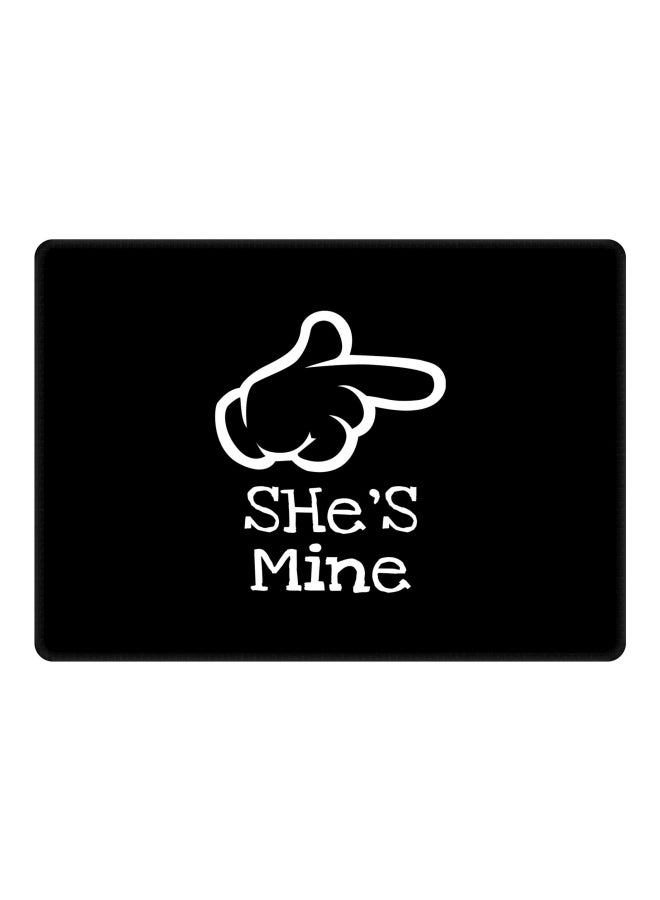 Stylizedd She's Mine Printed Gaming Mousepad Black/White - Image 1