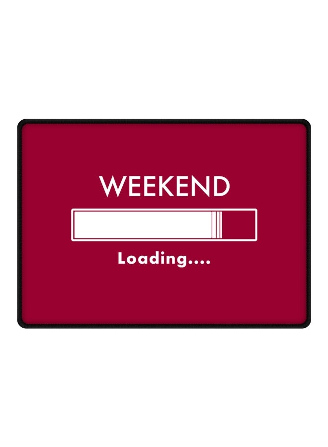 Stylizedd Weekend Loading Printed Gaming Mousepad Red/White  - Image 1