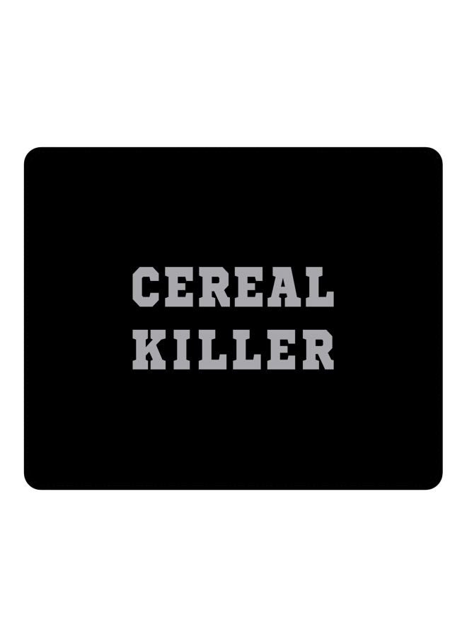 Stylizedd Cereal Killer Printed Gaming Mousepad Black/Grey - Image 1