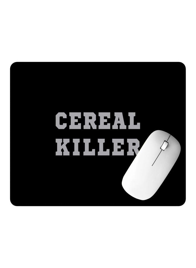 Stylizedd Cereal Killer Printed Gaming Mousepad Black/Grey - Image 2