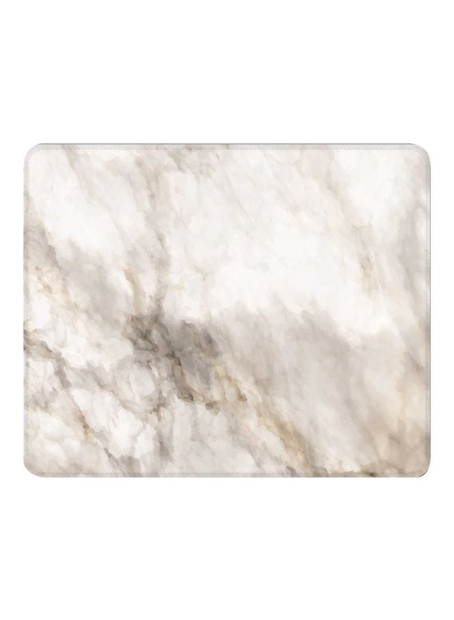 Stylizedd Marble Printed Gaming Mousepad Beige/Grey - Image 1