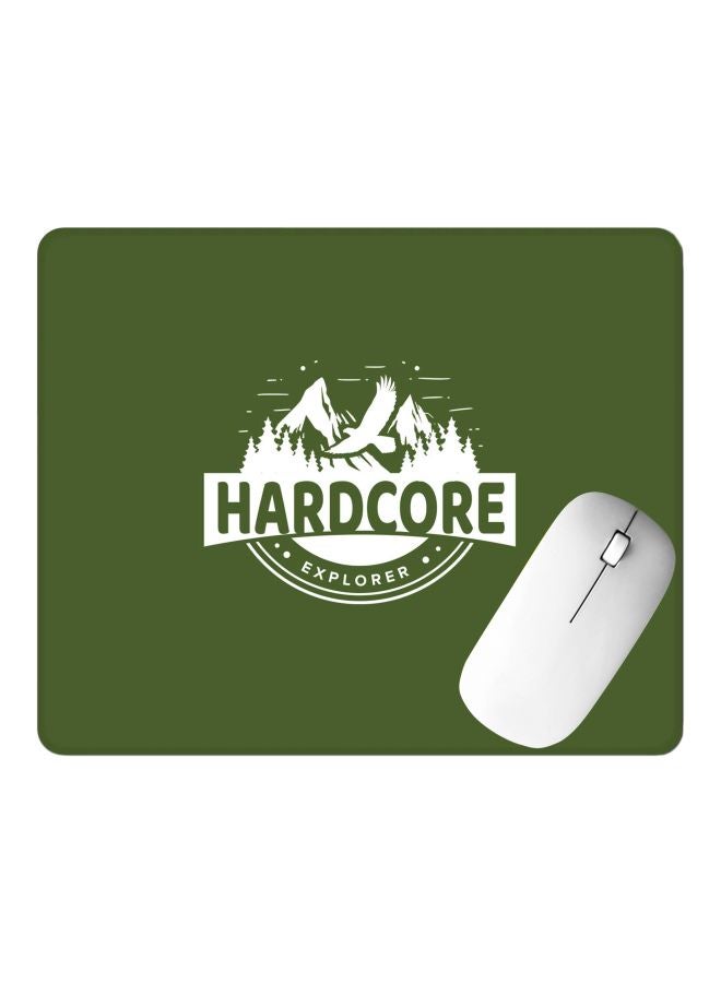 Stylizedd Hardcore Explorer Printed Gaming Mousepad Green/White - Image 2