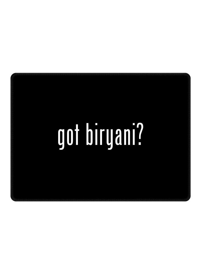 Stylizedd Got Biryani? Printed Gaming Mousepad Black/White - Image 1