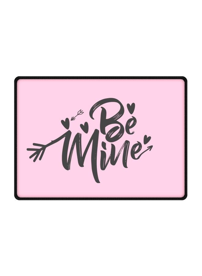 Stylizedd Be Mine Printed Gaming Mousepad Pink/Black - Image 1